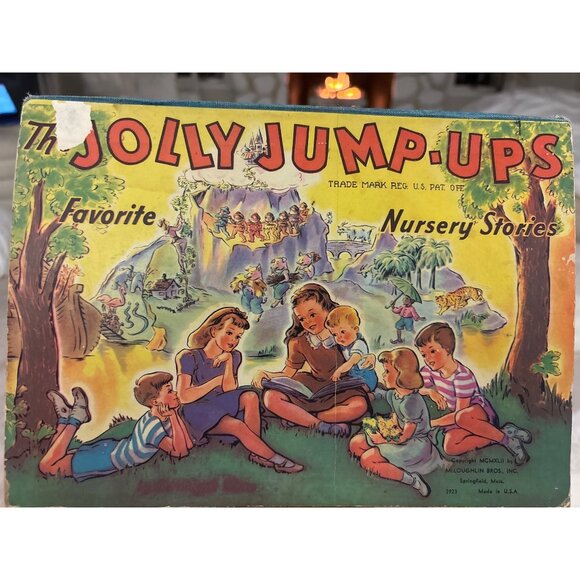 McLoughlin Bros. Other - Vintage 1942 Jolly Jump-Ups Pop-Up Book Nursery StoriesMcLoughlin Bros Pop-Ups